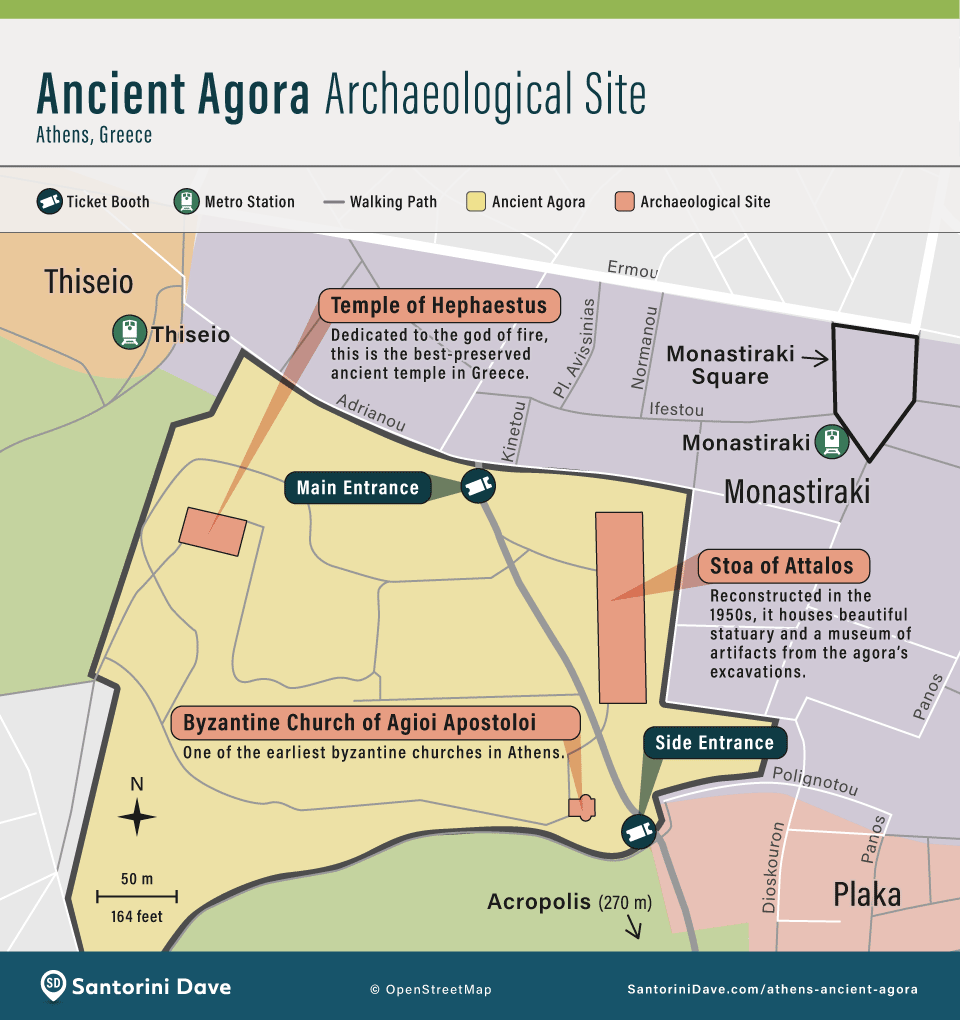 Ancient Agora Map 