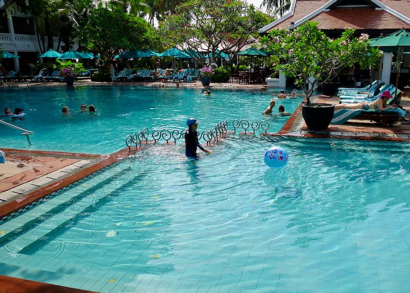 Best resort with large pool for families in Bangkok.