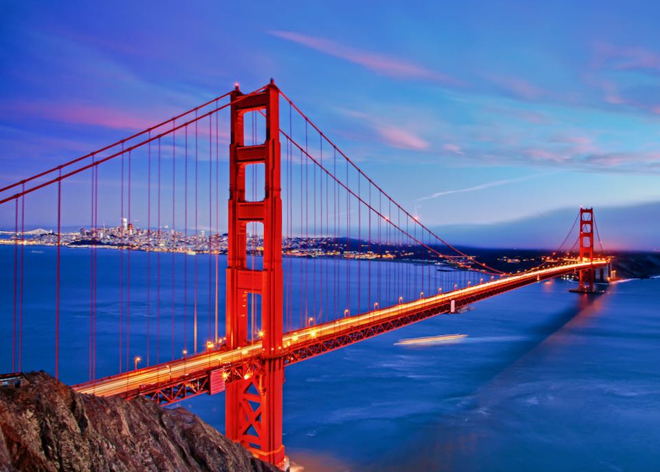 Staying near Golden Gate Bridge in San Francisco.