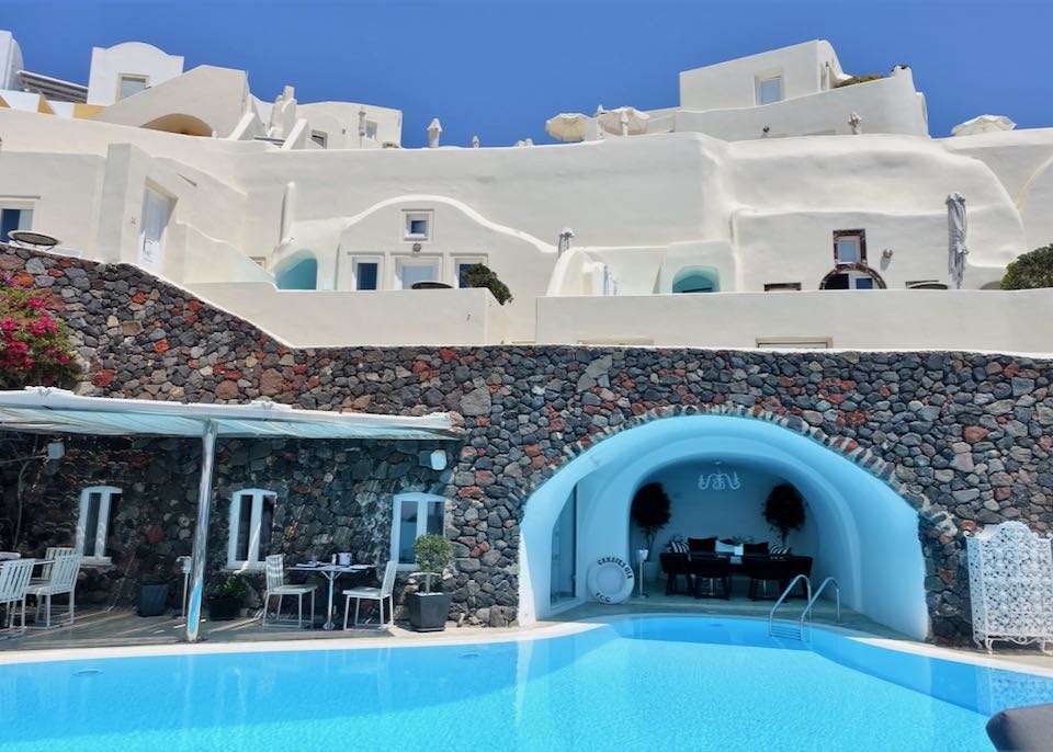 5-star hotel in Oia, Santorini, Greece.