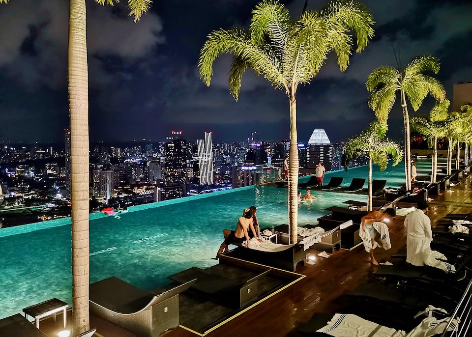 Hotel with view in Singapore.