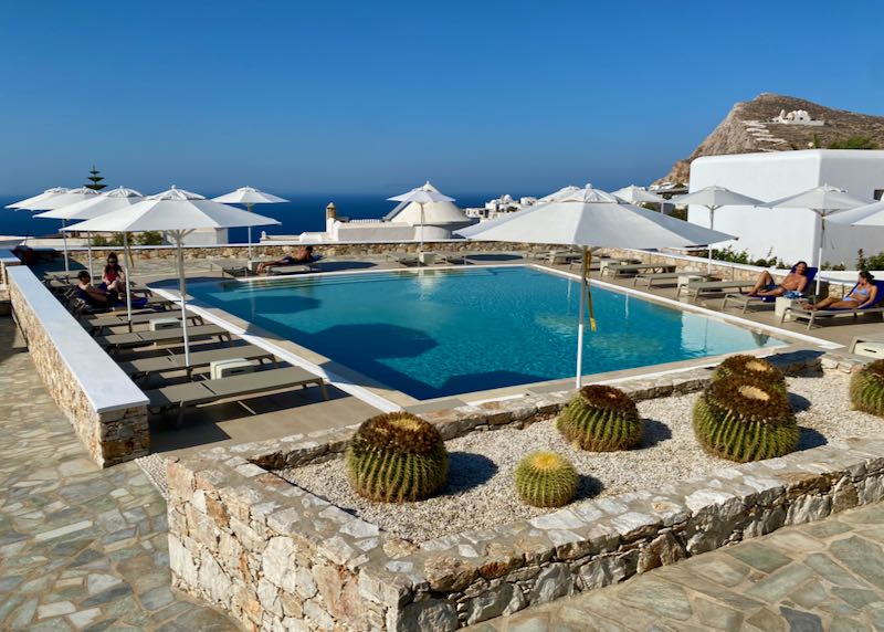 Best hotel pool in Chora, Folegandros.
