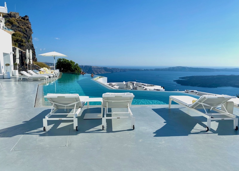 Grace in Imerovigli is home to the largest pool on the Santorini caldera