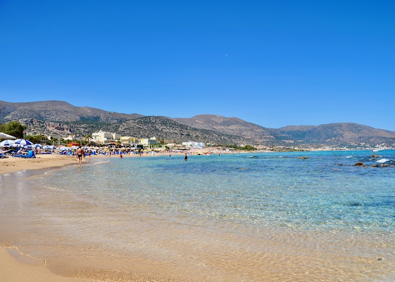 Sun Beach in Malia, Crete