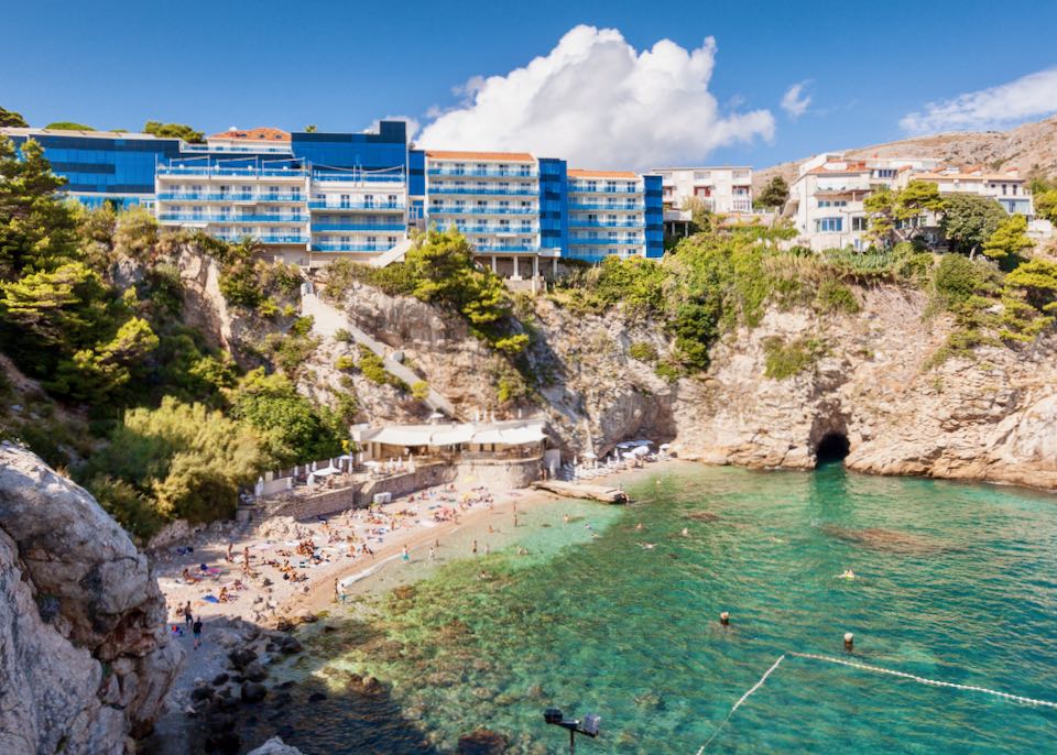 Dubrovnik beach hotel.