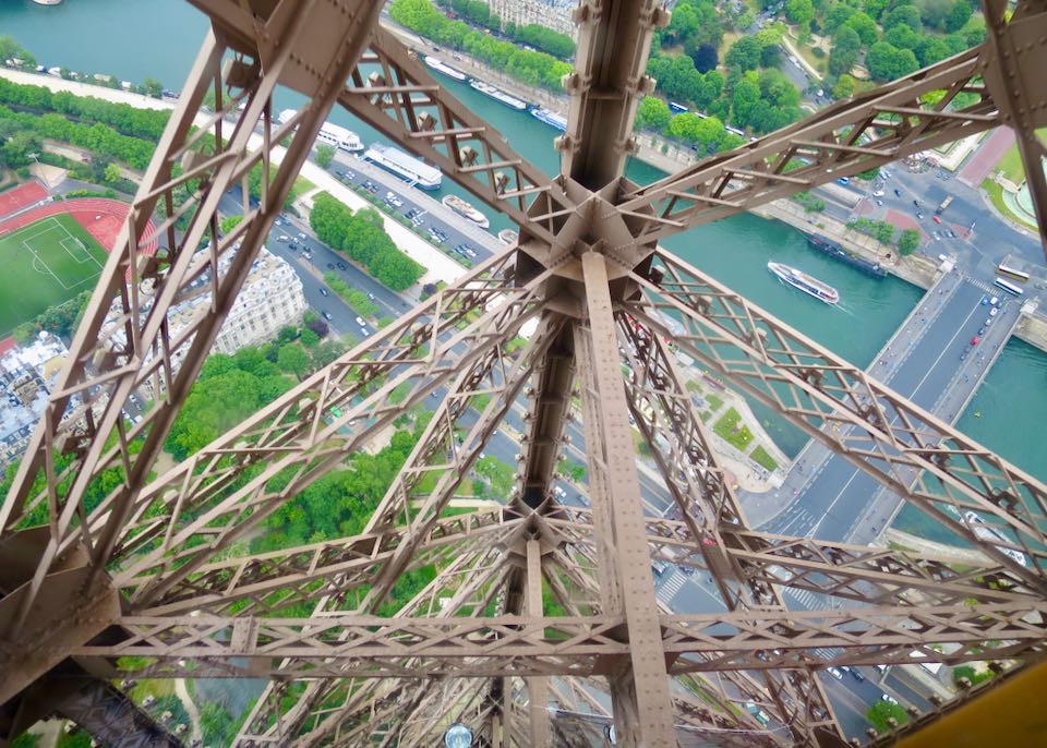 View from Eiffel Tower in Paris.