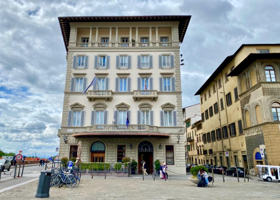 Exterior of the Saint Regis Hotel in Florence, Italy