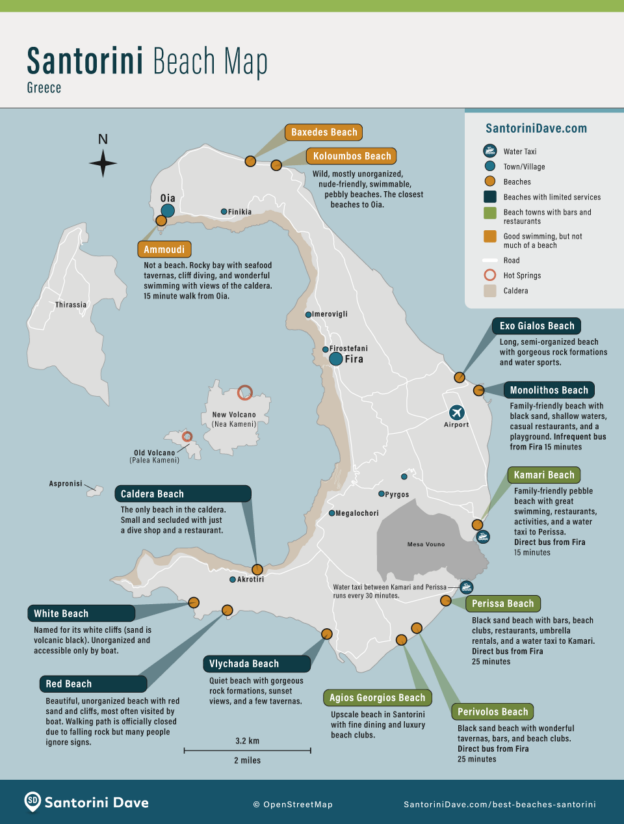 Maps of Santorini - SantoriniDave.com