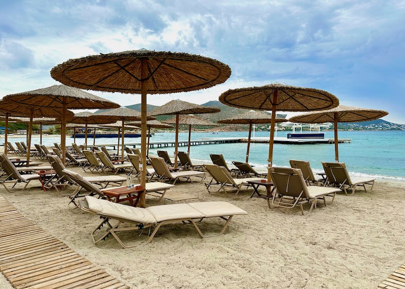 The main beach club at Grand Resort Lagonissi in the Athens Riviera