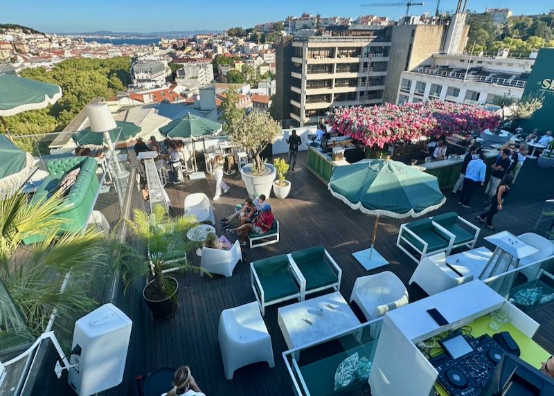 Hotel with view in Lisbon.