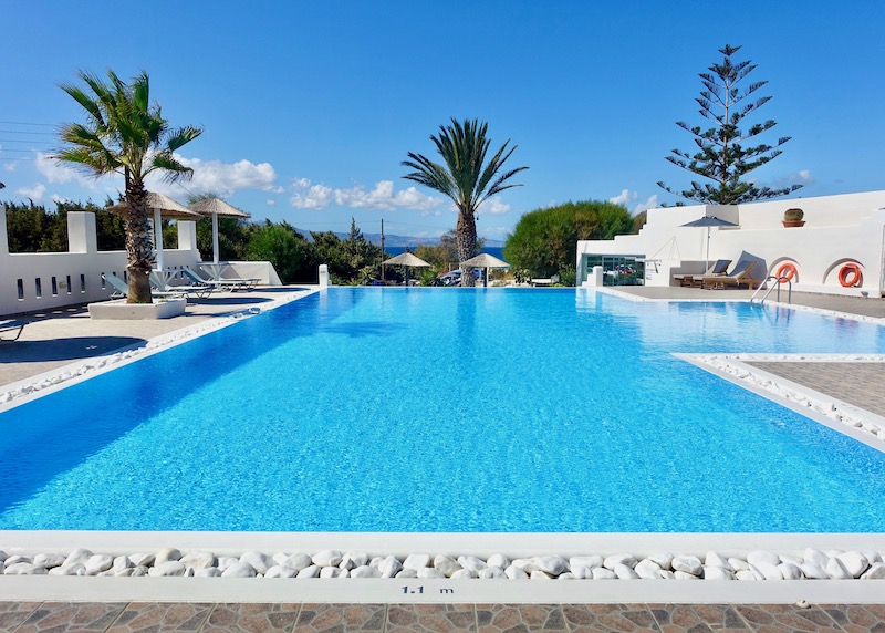 The main pool at Faros Villa near Alyko Beach in Naxos