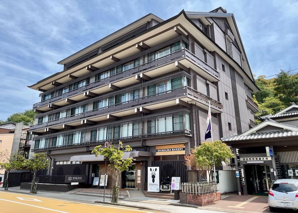Hotel Miyajima Villa on Miyajima island.