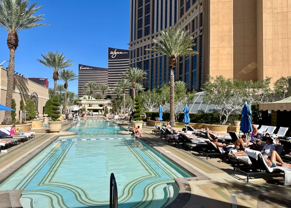 Best hotel pools on Las Vegas Strip.