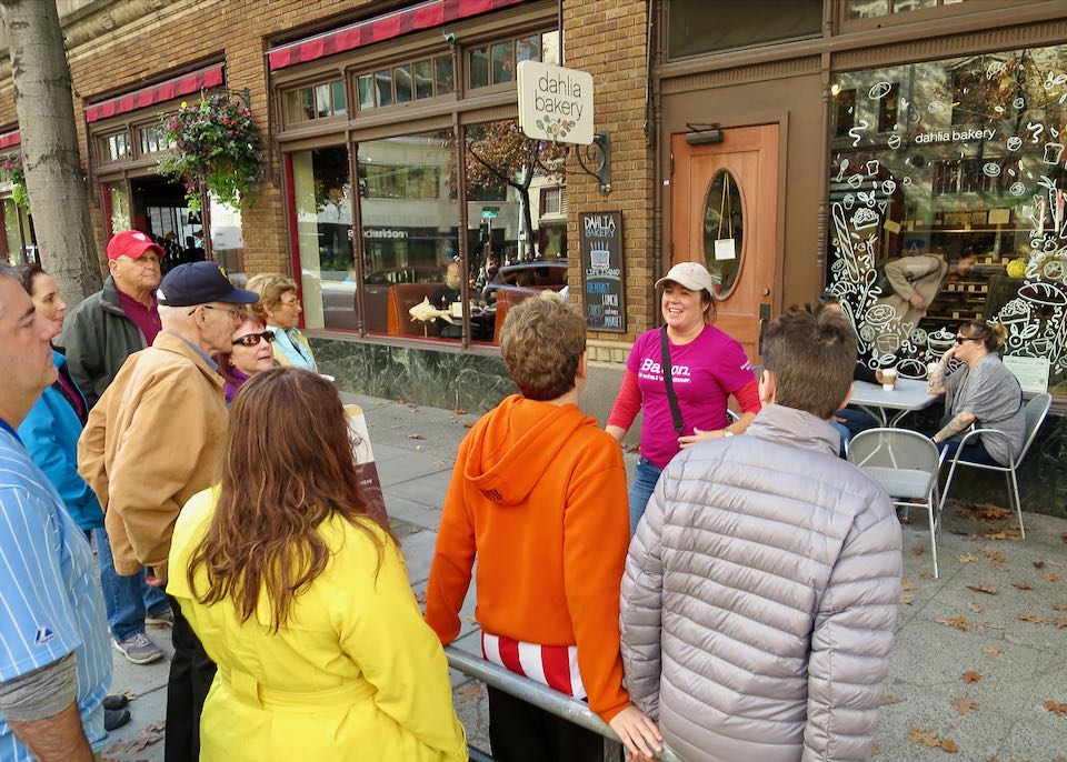 Food tour in downtown Seattle.