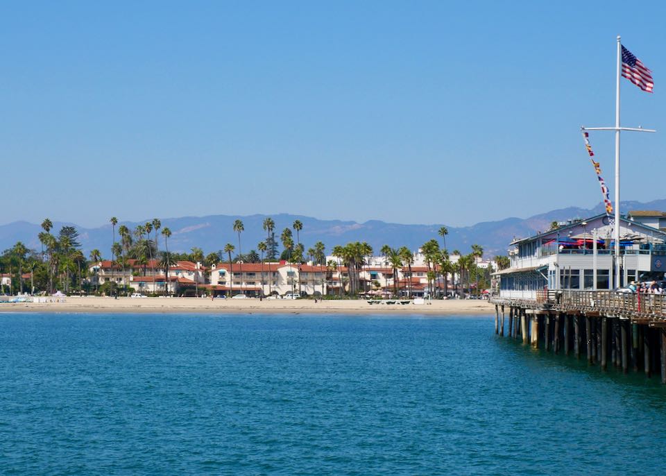 Beach hotel in Santa Barbara.