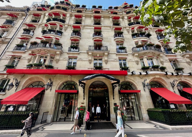Paris hotel with terrace.