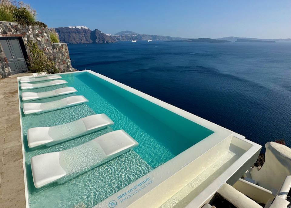 Hotel in Oia, Santorini.