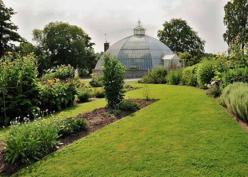 Old Greenhouse Dome, Bergianska garden in Stockholm, Sweden.