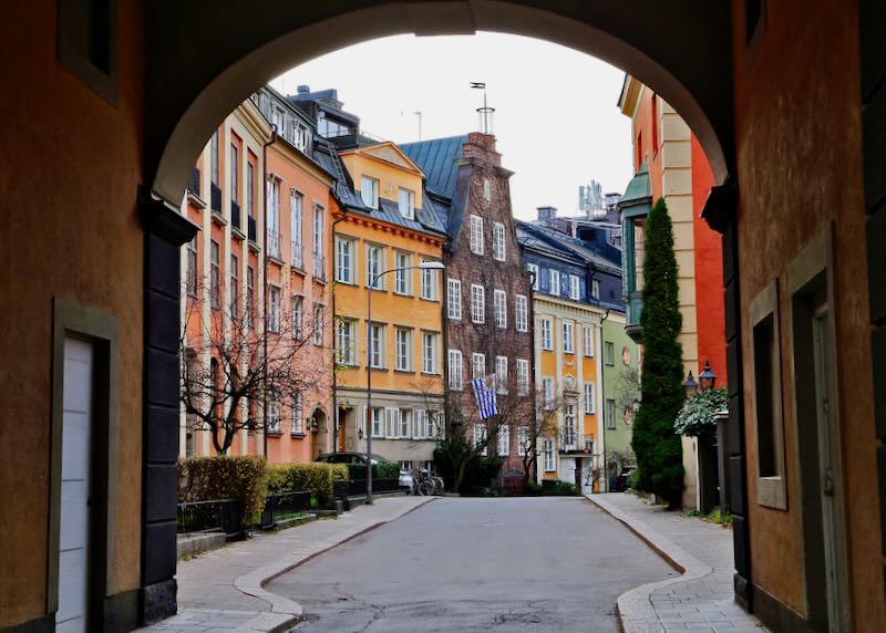 Stockholm Ostermalm district with residential houses, Stockholm, Sweden