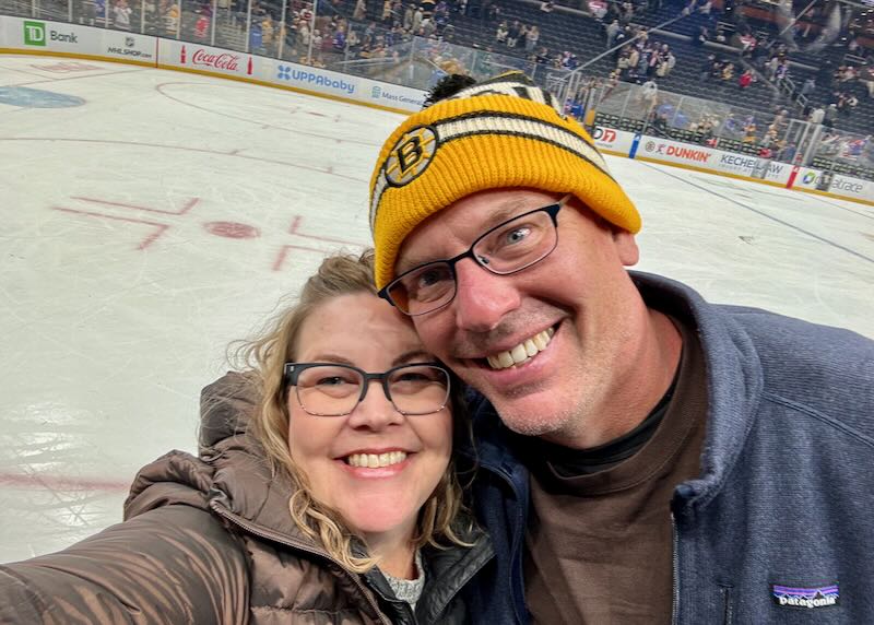 My wife and I in Boston.