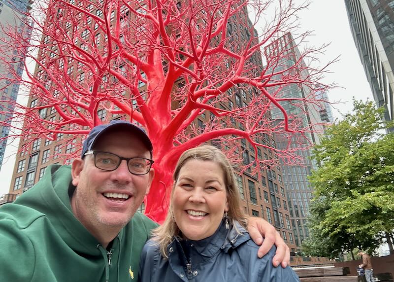 Me and my wife in New York City.