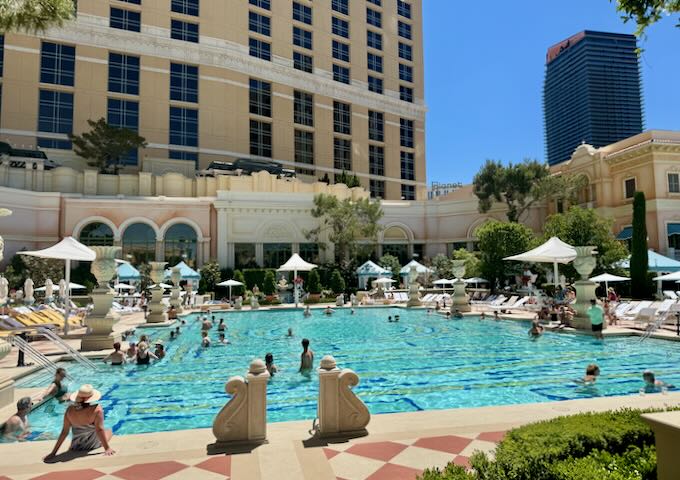 Pool at Las Vegas Bellagio.