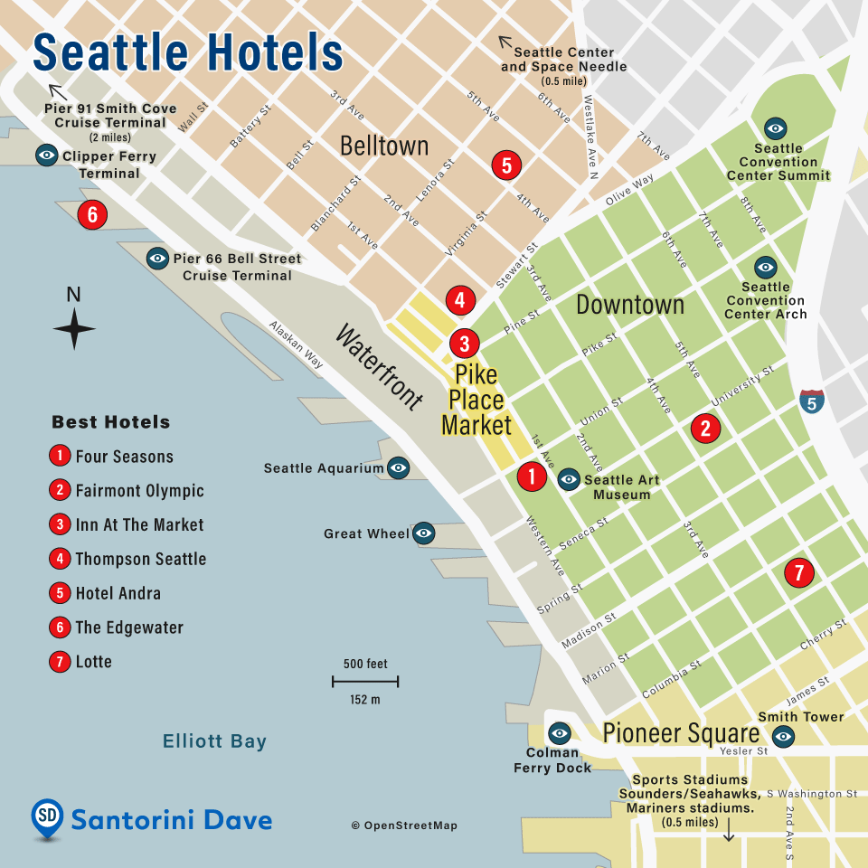 Best hotels in Seattle.