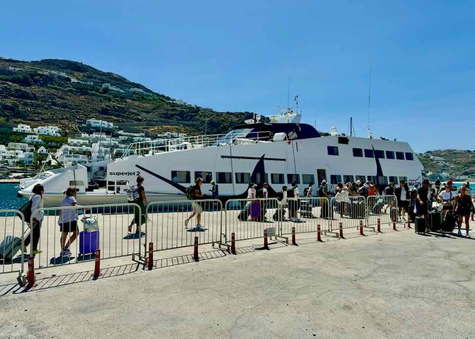 Mykonos ferry.