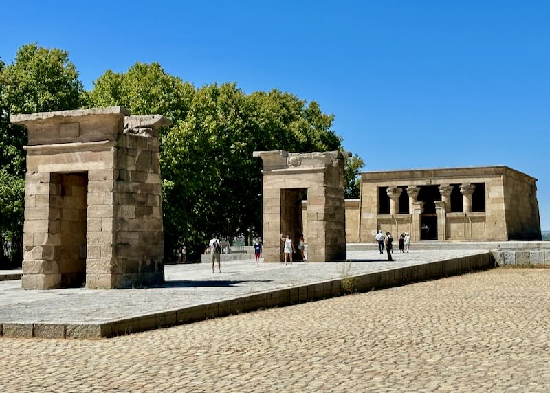 Reconstruction of an Egyptian temple in Madrid