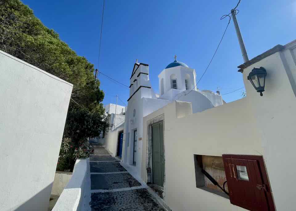 Church in Pyrgos, Santorini.