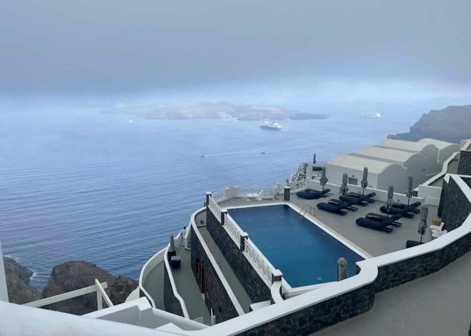 Hotel in Santorini.