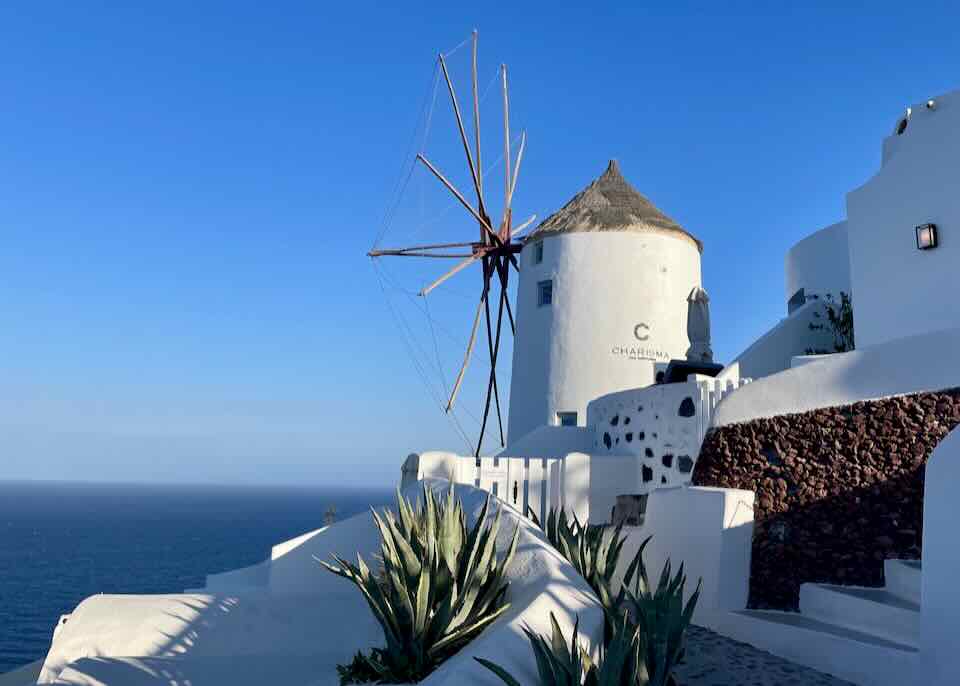 Windmill in Oia, Santorini.