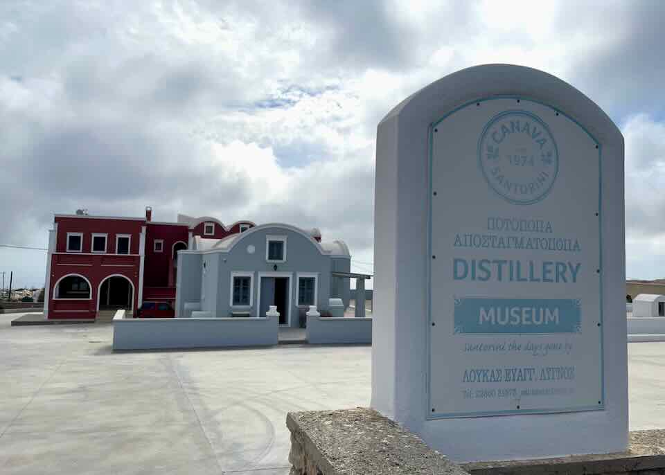 Canava Distillery and Museum south of Fira.