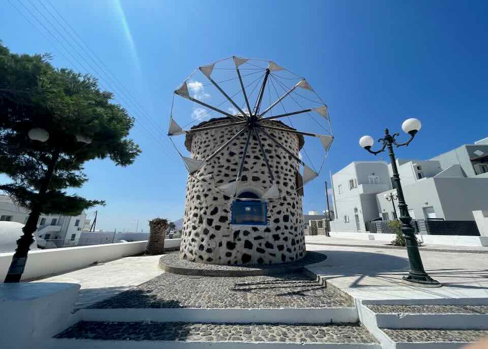 Santorini windmill.