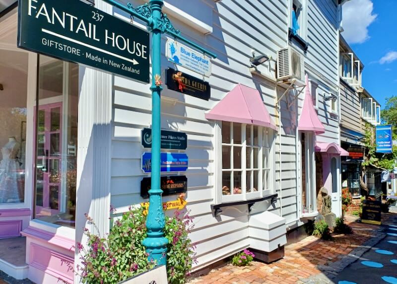 An old house is now a bridal shop.