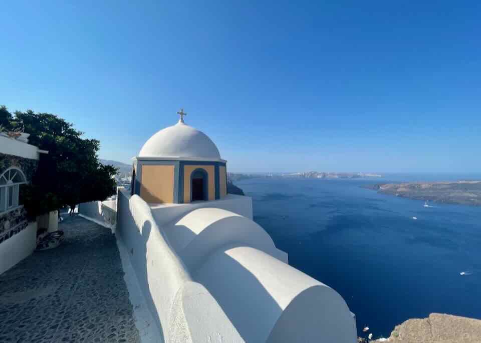 Church in Fira, Santorini.