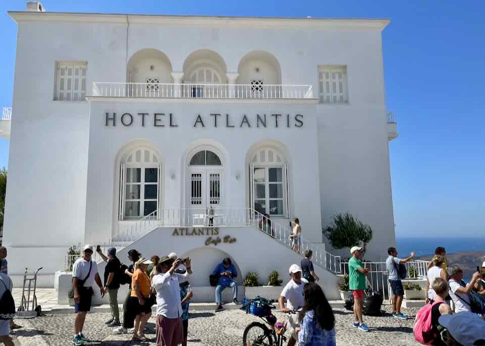 Hotel in Fira, Santorini.