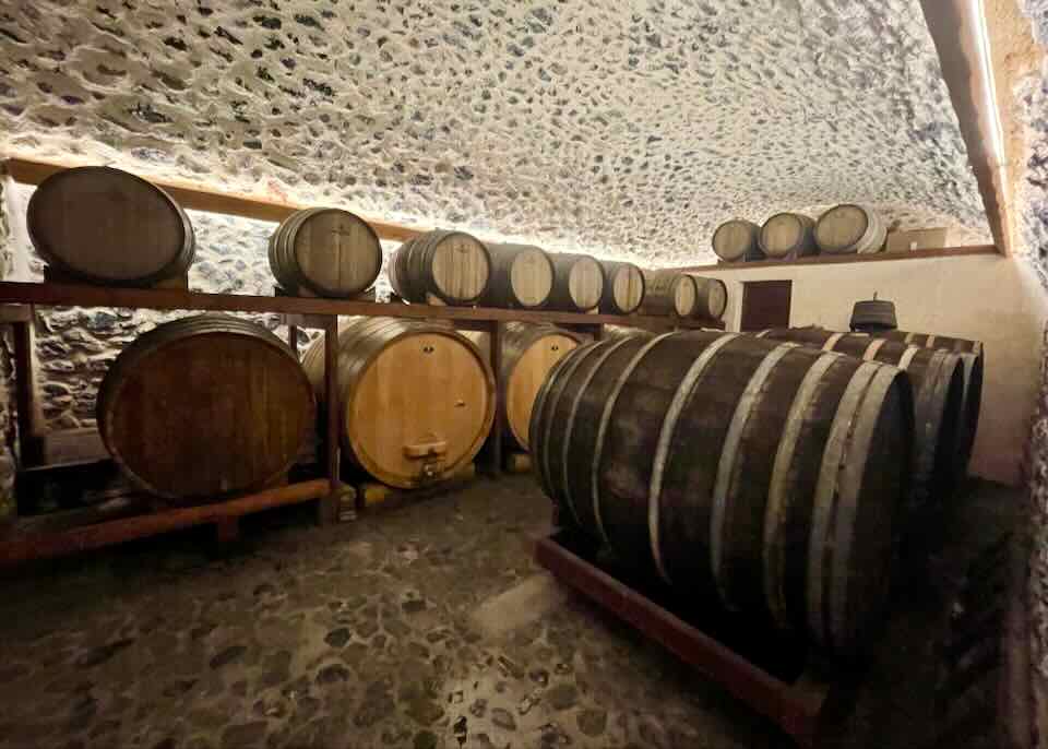 Gavalas Winery in Santorini.