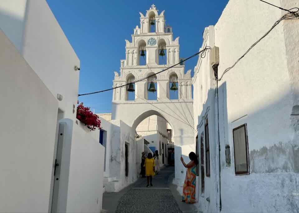 Church in Megalochori, Santorini. 