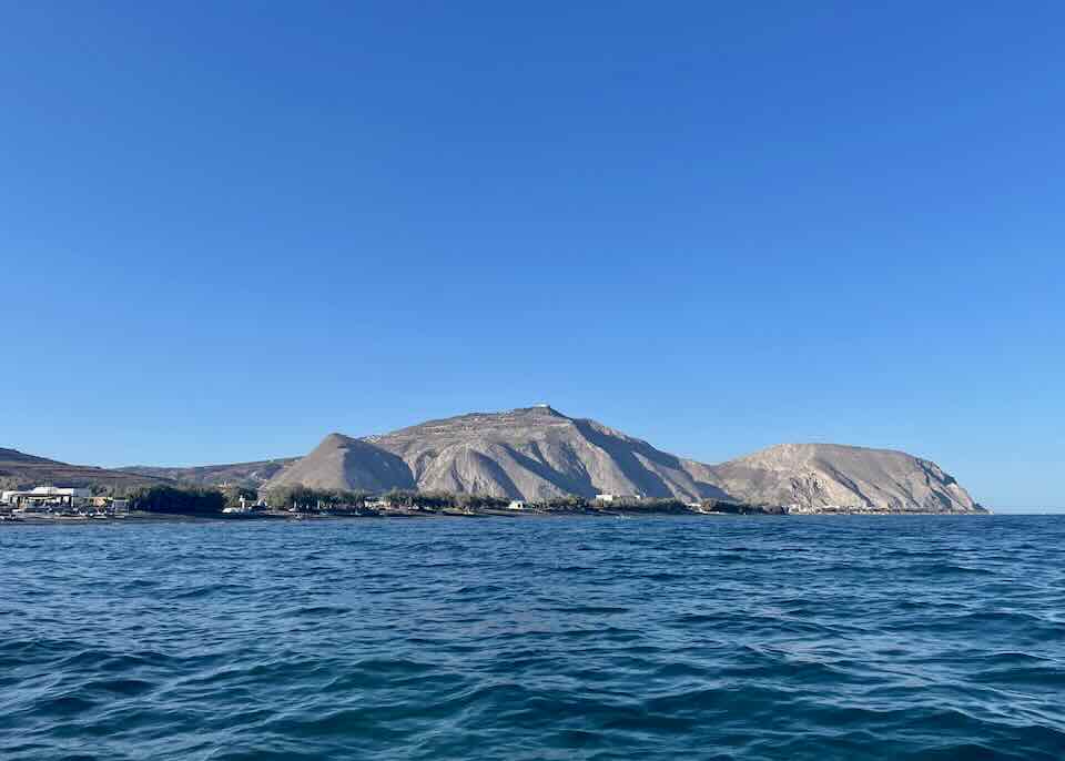 Perivolos and Perissa beach.