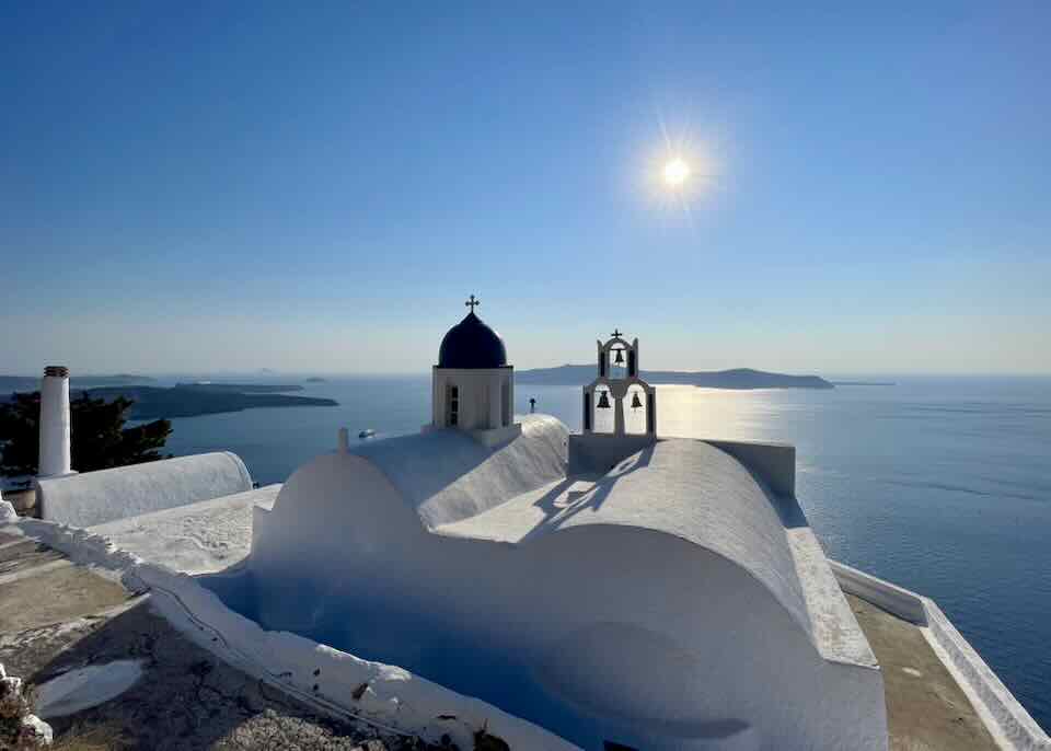 Church Mother of Lord Theoskepasti in Santorini.