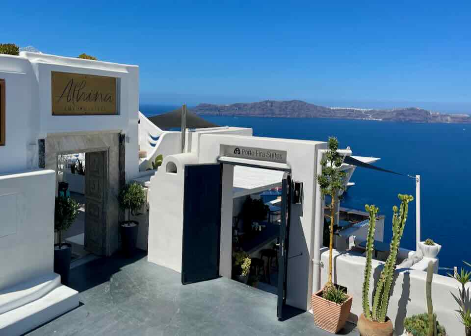 Hotels in Fira, Santorini.