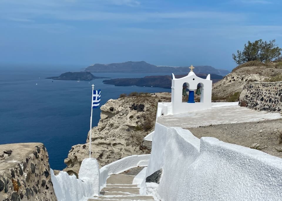 Church on Santorini caldera.