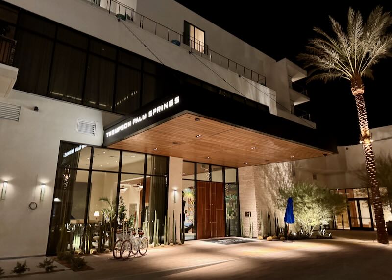 New hotel in downtown Palm Springs.