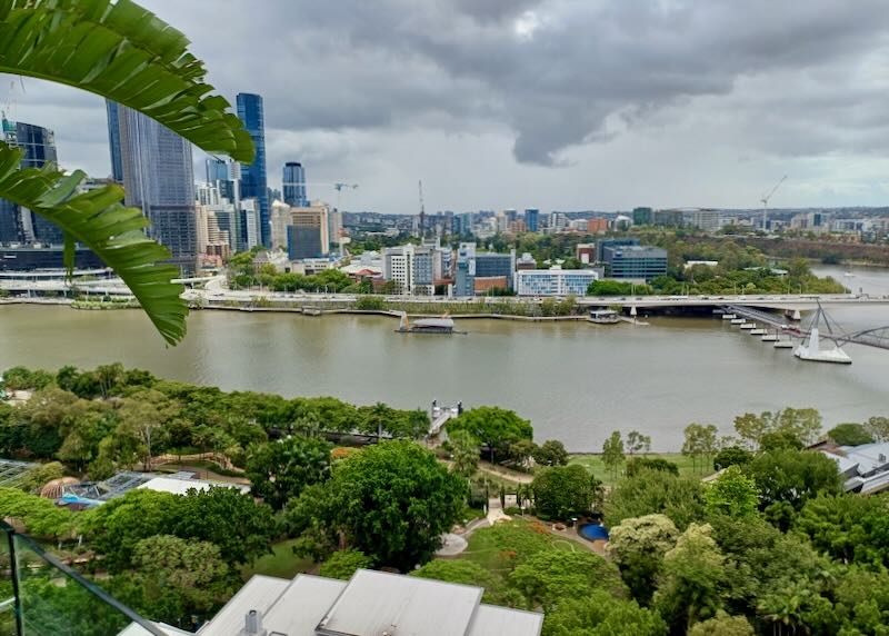 A view of the river from above.