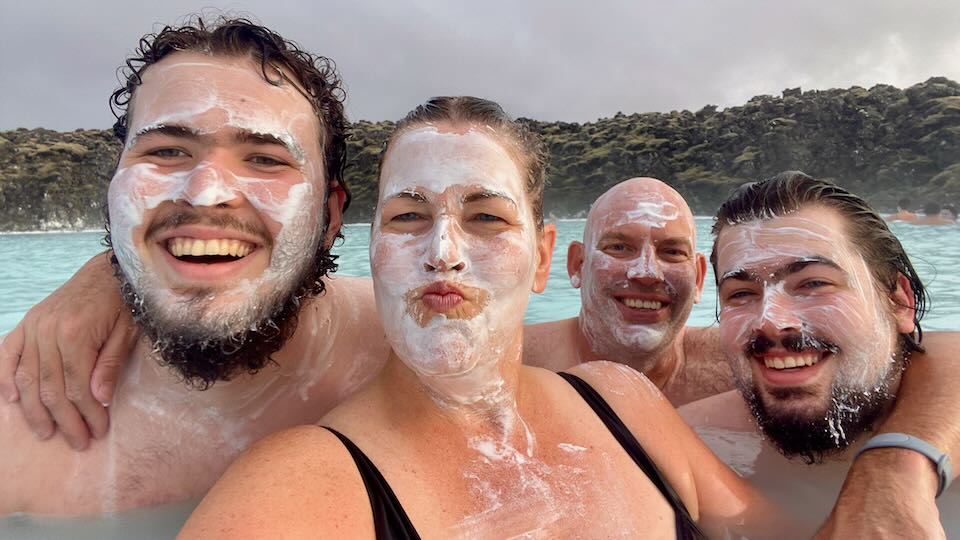 My family and I at the Blue Lagoon in Iceland.