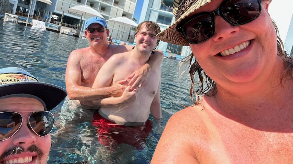 Family trip to Los Cabos. August was too hot. 