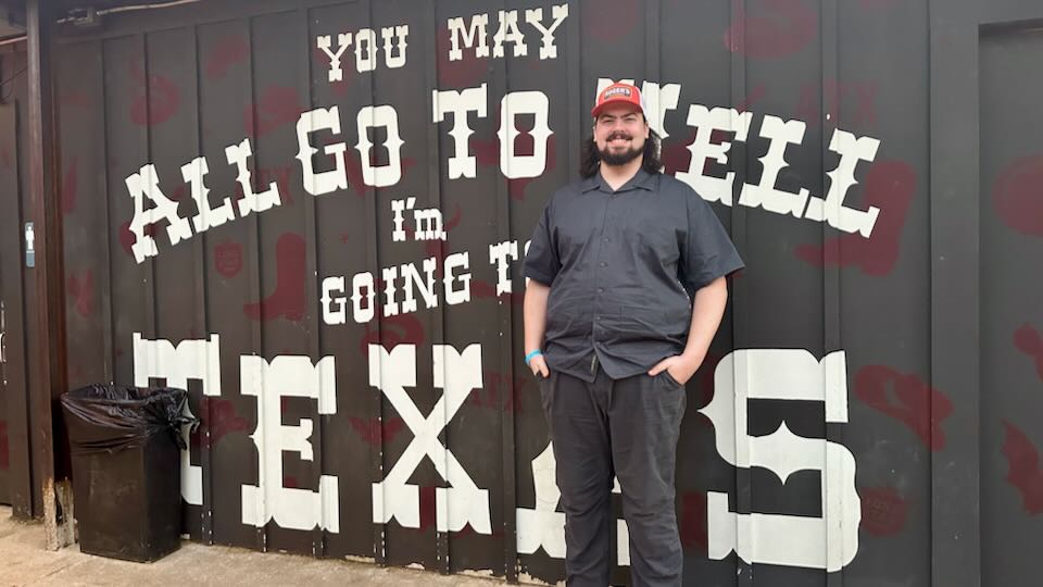 My son in Austin.