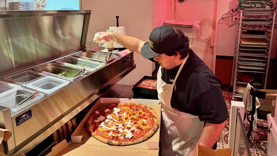 Pizza in Los Angeles.