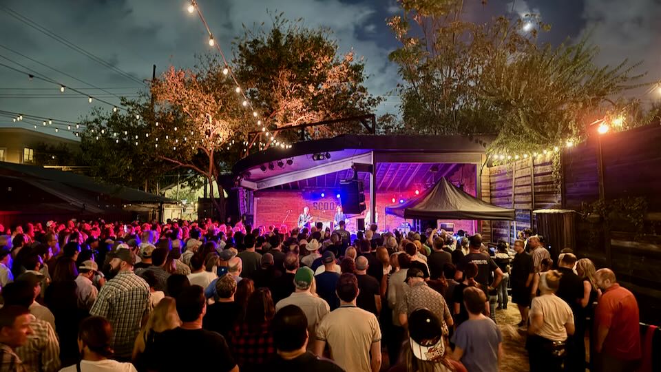 Outdoor concert in Austin.